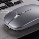C7002 2400 DPI 4 tasti Mouse wireless luminoso colorato, 2.4G White, 2.4G Rose Gold, 2.4G Black, 2.4G Silver Gray, Dual-modes White, Dual-modes Black, Dual-modes Silver, Dual-modes Gold
