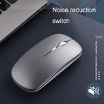 C7002 2400 DPI 4 tasti Mouse wireless luminoso colorato, 2.4G White, 2.4G Rose Gold, 2.4G Black, 2.4G Silver Gray, Dual-modes White, Dual-modes Black, Dual-modes Silver, Dual-modes Gold