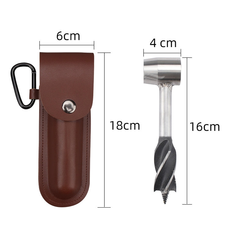 Set di attrezzi per punte da trapano per sopravvivenza all'aperto, Black, Blue, Brown, Beige