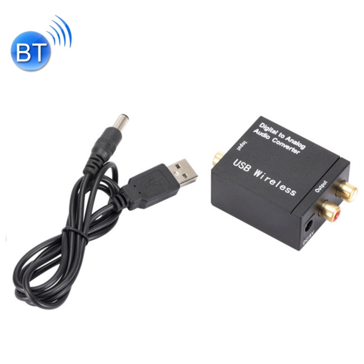 Convertitore audio da digitale ad analogico YP028 Bluetooth, specifica:, Host, Host+USB Cable, Host+USB Cable+Fiber Optic Cable, Host+US Plug Power Adapter, Host+US Plug Power Adapter+Fiber Optic Cable