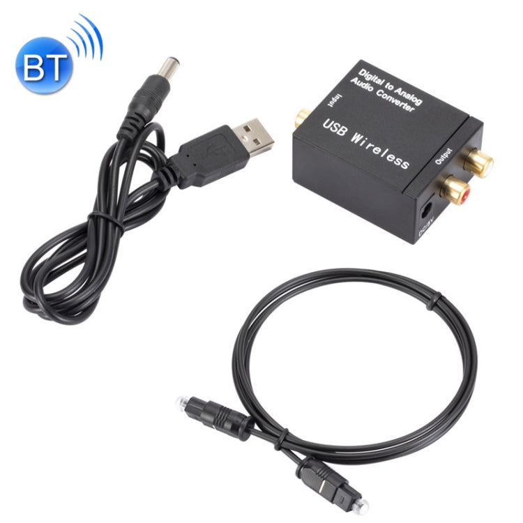 Convertitore audio da digitale ad analogico YP028 Bluetooth, specifica:, Host, Host+USB Cable, Host+USB Cable+Fiber Optic Cable, Host+US Plug Power Adapter, Host+US Plug Power Adapter+Fiber Optic Cable