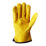 1 paio di guanti da giardinaggio resistenti all'usura per esterni in pelle bovina JJ-1011, dimensioni:, M, L, XL