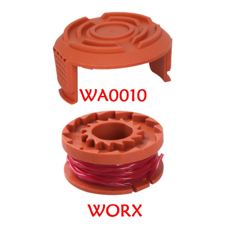 Accessori per tosaerba da 5 pezzi per tosaerba WORX, Orange Coil, Orange Cover