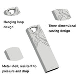 Unità flash USB per auto con incisione in metallo ad alta velocità USB 2.0 Jg1, 4GB, 8GB, 16 GB, 32GB, 64GB, 128GB