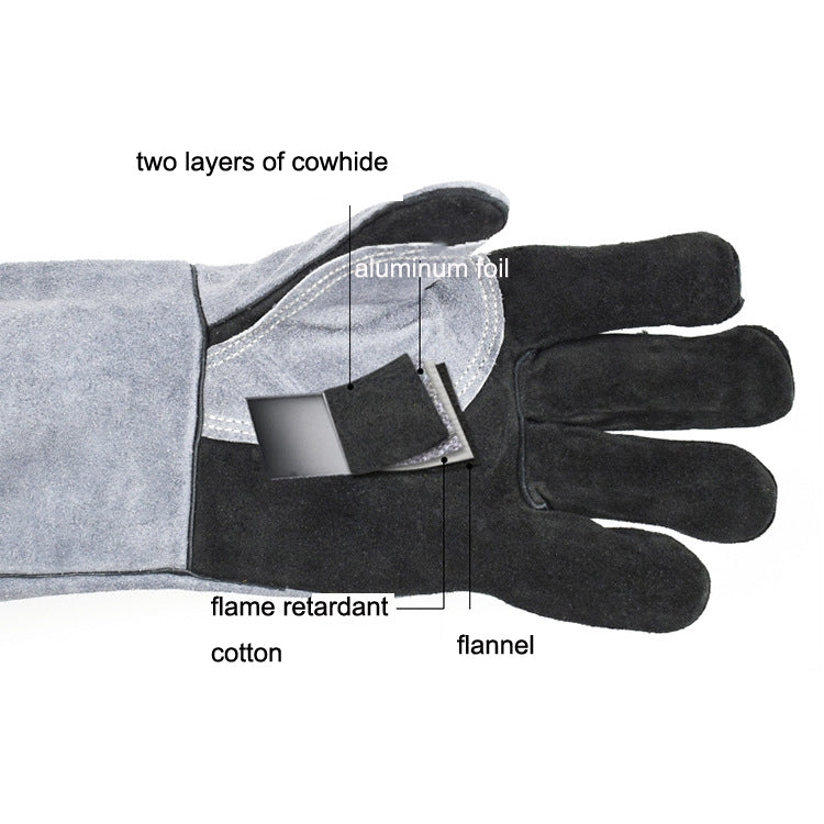 1 paio di guanti isolanti per barbecue da forno a microonde JJ2001-1, Barbecue Insulation Gloves