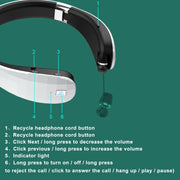 Auricolare Bluetooth Pieghevole da Collo