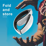 Auricolare Bluetooth Pieghevole da Collo con Bluetooth 5.0