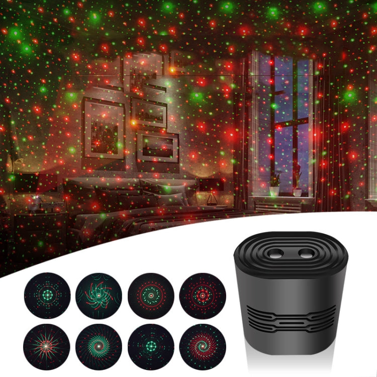 C209 Carica USB Mini Laser Stage Atmosphere Light, Single Star Style (White), 8 In 1 Style (White), 12 In 1 Style (White), Single Star Style (Black), 8 In 1 Style (Black), 12 In 1 Style (Black)