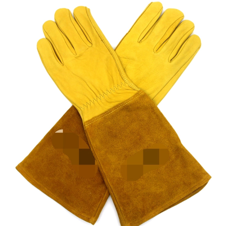 1 paio JJ-GD305 Guanti da giardino antitaglio resistenti alle coltellate in vera pelle, dimensioni:, S, M, L, XL