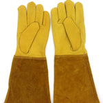 1 paio JJ-GD305 Guanti da giardino antitaglio resistenti alle coltellate in vera pelle, dimensioni:, S, M, L, XL