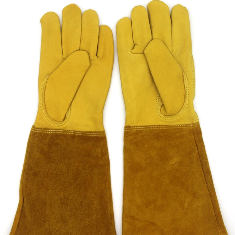 1 paio JJ-GD305 Guanti da giardino antitaglio resistenti alle coltellate in vera pelle, dimensioni:, S, M, L, XL