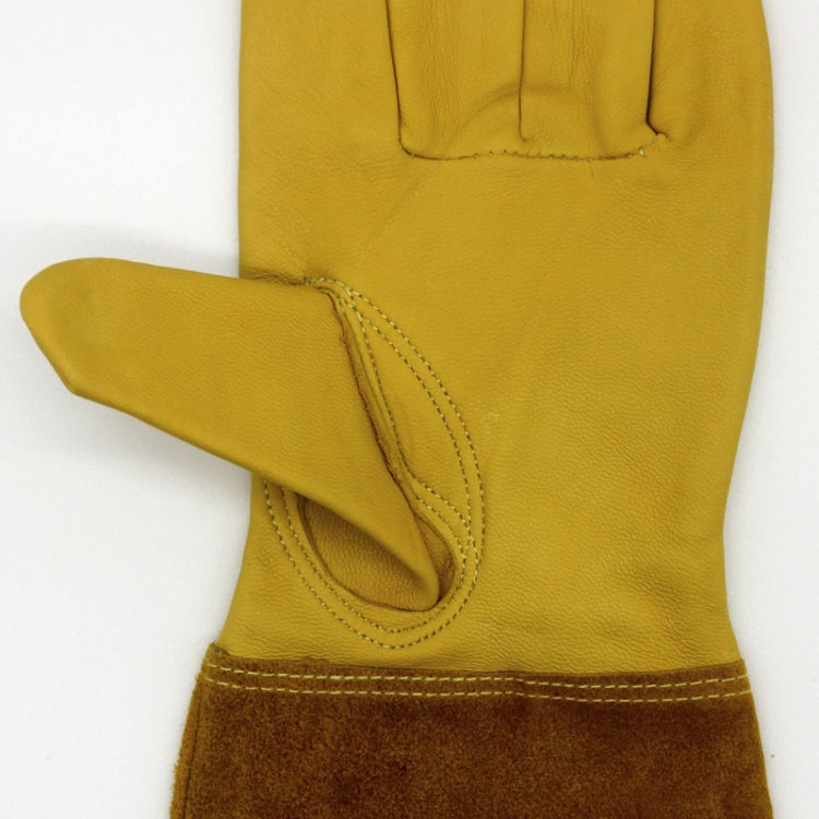1 paio JJ-GD305 Guanti da giardino antitaglio resistenti alle coltellate in vera pelle, dimensioni:, S, M, L, XL