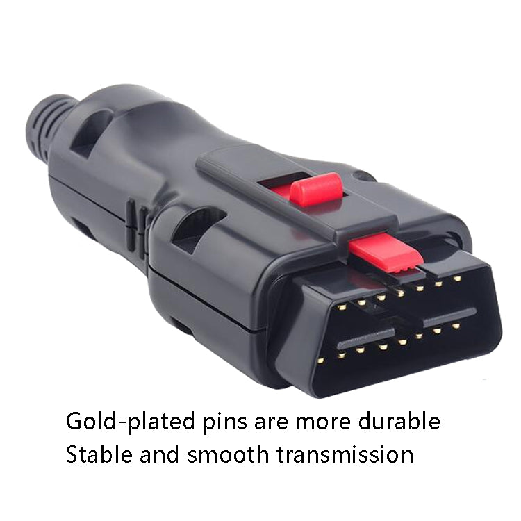 Connettore di interfaccia diagnostica OBD placcato oro automobilistico, OBD Diagnostic Interface