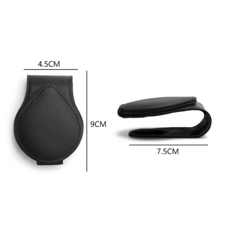 Clip per la conservazione dei biglietti con clip per occhiali da sole per auto da 2 pezzi