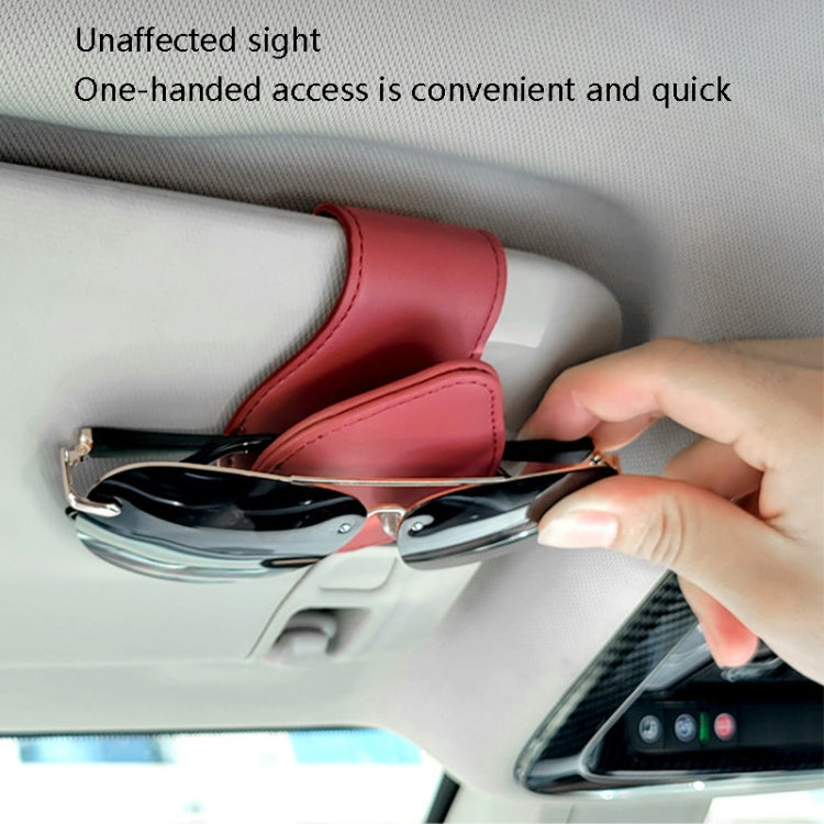 Clip per la conservazione dei biglietti con clip per occhiali da sole per auto da 2 pezzi