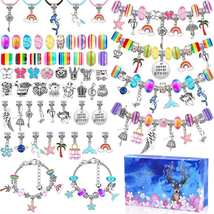 Braccialetto fai da te bambini 112 pezzi cristallo colorato