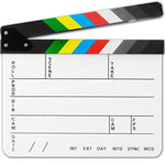30 x 25 cm Ciak in acrilico colorato inglese TV Film Movie Clapper Board