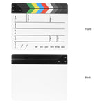 30 x 25 cm Ciak in acrilico colorato inglese TV Film Movie Clapper Board