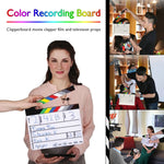 30 x 25 cm Ciak in acrilico colorato inglese TV Film Movie Clapper Board