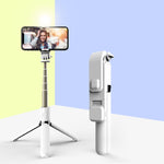 Bastone selfie con treppiede e luce Bluetooth
