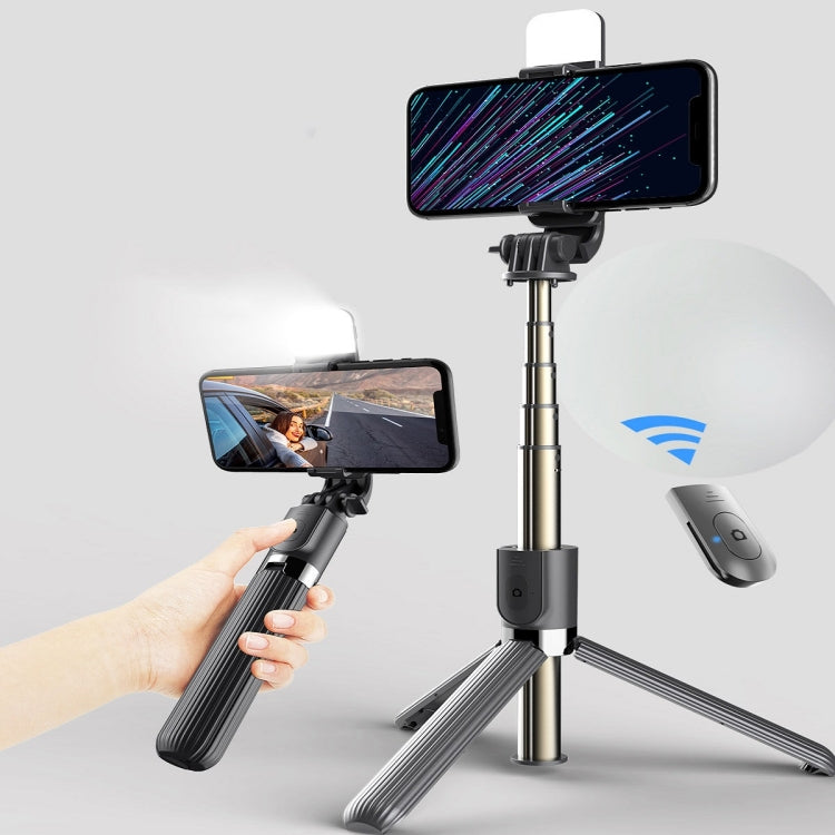 Bastone selfie con treppiede e luce Bluetooth