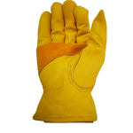 1 paio di guanti di sicurezza sul lavoro in vera pelle JJ-1004 per saldatura da giardino all'aperto, S, M, L, XL