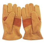 1 paio di guanti di sicurezza sul lavoro in vera pelle JJ-1004 per saldatura da giardino all'aperto, S, M, L, XL