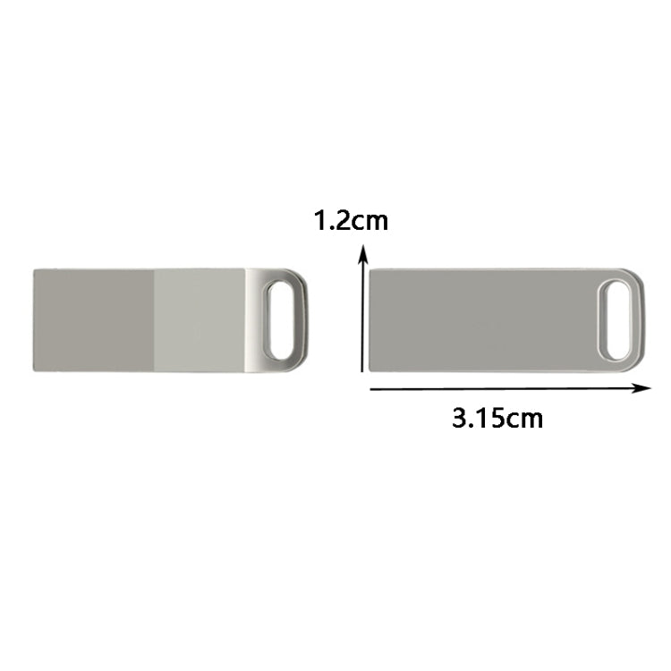 JHQG1 Unità flash USB ad alta velocità in metallo a forma di gradino, 4GB, 8GB, 16 GB, 32GB, 64GB, 128GB