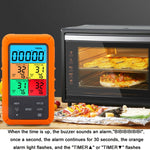 TS-TP40-X Termometro elettronico digitale per alimenti con schermo a colori wireless, TS-TP40-X