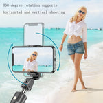 Selfie stick Bluetooth con luce e treppiede per smartphone