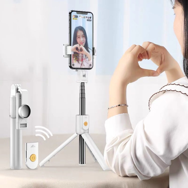 Selfie stick Bluetooth con luce e treppiede per smartphone