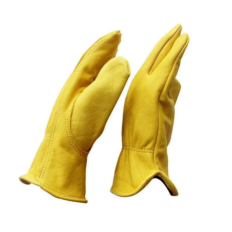 1 paio di guanti di sicurezza in vera pelle JJ-5002 per equitazione all'aperto, dimensioni:, S, M, L, XL