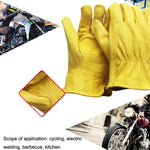 1 paio di guanti di sicurezza in vera pelle JJ-5002 per equitazione all'aperto, dimensioni:, S, M, L, XL