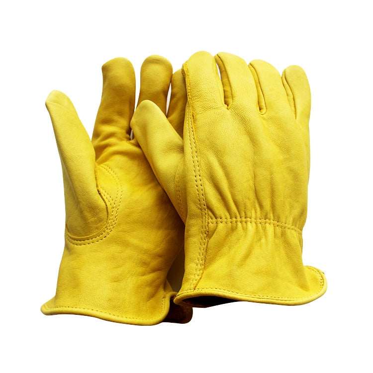 1 paio di guanti di sicurezza in vera pelle JJ-5002 per equitazione all'aperto, dimensioni:, S, M, L, XL