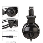 Cuffie per computer Soyto SY808MV Online Class Office, lunghezza cavo: 1,6 m, Black 3.5mm, Black 6.5mm