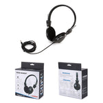 Cuffie per computer Soyto SY808MV Online Class Office, lunghezza cavo: 1,6 m, Black 3.5mm, Black 6.5mm