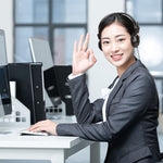 Cuffie per computer Soyto SY808MV Online Class Office, lunghezza cavo: 1,6 m, Black 3.5mm, Black 6.5mm