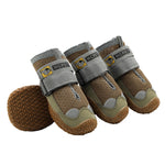 4 PCS / Set Scarpe per cani HCPET Scarpe per cani in rete traspirante, No.1 4cm, No.2 4.5cm, No.3 5cm, No.4 5.5cm