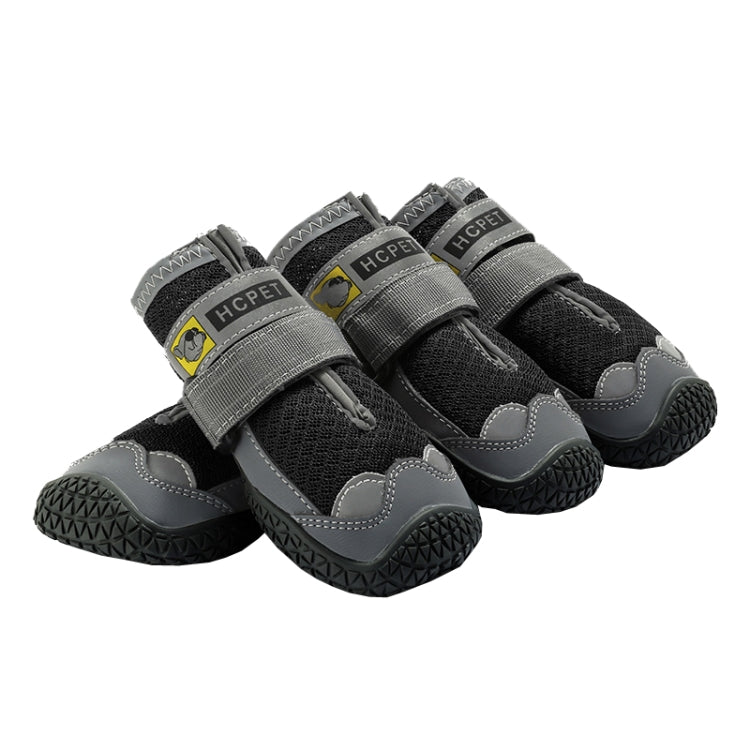 4 PCS / Set Scarpe per cani HCPET Scarpe per cani in rete traspirante, No.1 4cm, No.2 4.5cm, No.3 5cm, No.4 5.5cm