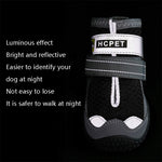 4 PCS / Set Scarpe per cani HCPET Scarpe per cani in rete traspirante, No.5 6cm, No.6 6.5cm, No.7 7cm, No.8 7.5cm