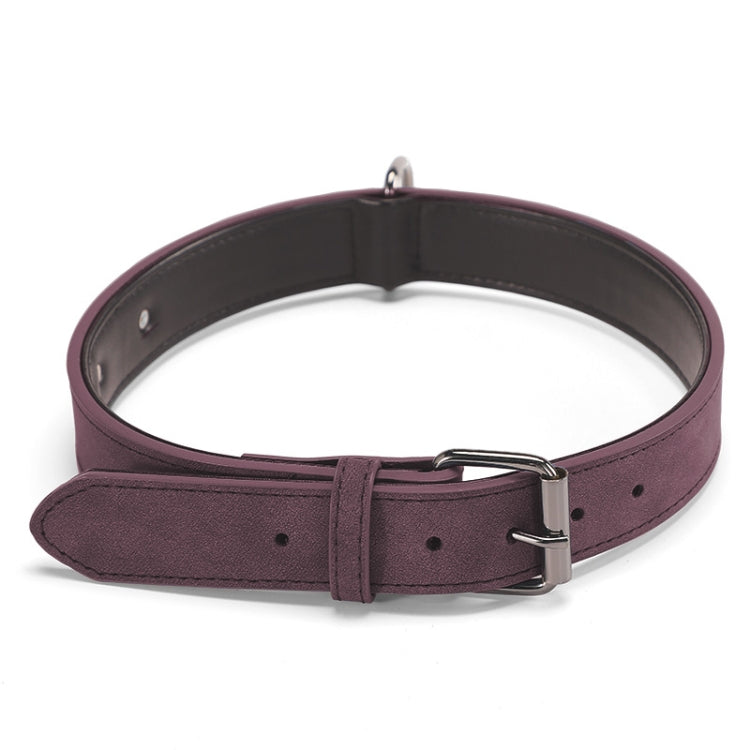 Collare in pelle a doppio strato per cani JINMAOHOU, XS 34x1.7cm, S 39x2.2cm, M 49x2.7cm