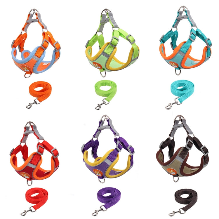 BL-867 Cinghie toraciche per animali domestici Corda riflettente per trazione per cani, dimensioni:, S, M, L, XL