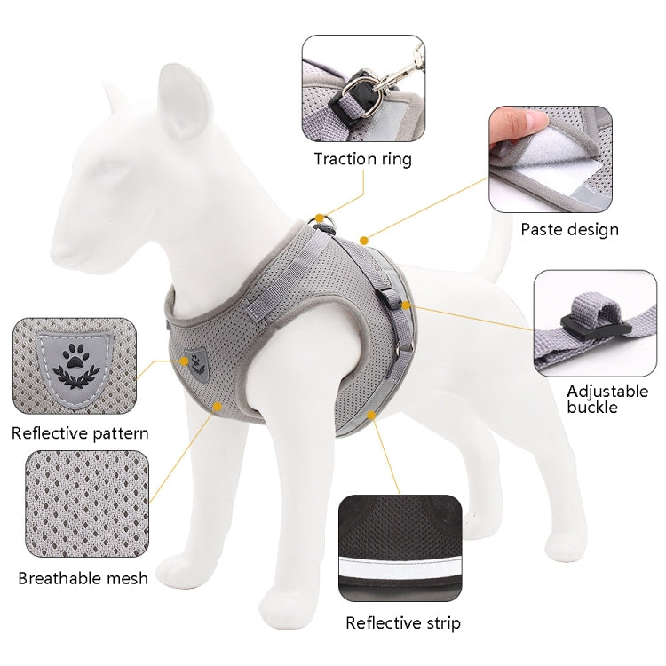 Cinghia toracica riflettente per cani e gatti XS-XL