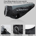 Vestito impermeabile riflettente per cani XL, XXL, XXXL
