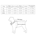 BL-683 Mantieni caldi i vestiti per cani riflettenti, XL, XXL, XXXL