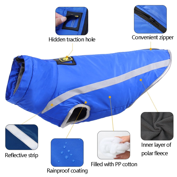 Giacca impermeabile per cani autunno inverno XL-XXXXXL