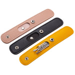 5 set 6 in 1 plettro per orecchio portatile a spirale a molla in acciaio inossidabile, Yellow Leather Case, Pink Leather Case, Black Leather Case, Yellow, Blue, Pink, Green, Purple, Black