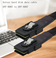 SAS36P SFF-8087 al cavo dati del disco rigido del server della scheda madre del cavo SAS36P, Black 0.5m, Black 0.7m, Black 1m