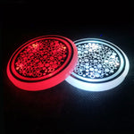 1 paio 68mm LED Smart Light-Emitting Coaster Light Car Cup Slot Atmosphere Light, Beverage, Brick, Cat Claws, Modern Technology, Star, Genesis, Magic Array