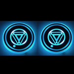 1 paio 68mm LED Smart Light-Emitting Coaster Light Car Cup Slot Atmosphere Light, Beverage, Brick, Cat Claws, Modern Technology, Star, Genesis, Magic Array